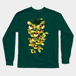 Cascade of Yellow Orchids Long Sleeve T-Shirt